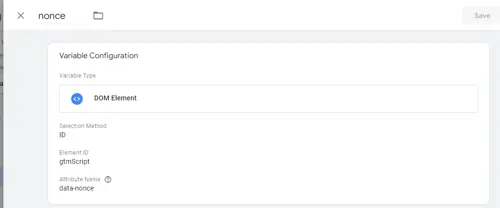Google Tag Manager Variable